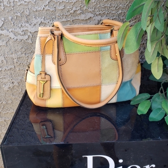 FOSSIL MULTI-COLOR STITCHED‎ PATCHWORK TRIPLE - Picture 15 of 15